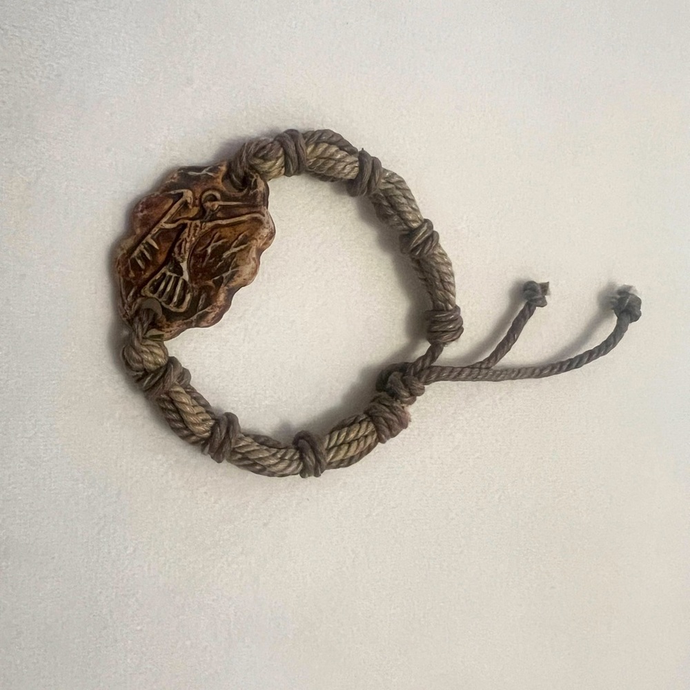 New Draw string “Ancient Totem Hunting” adjustable woven bracelet